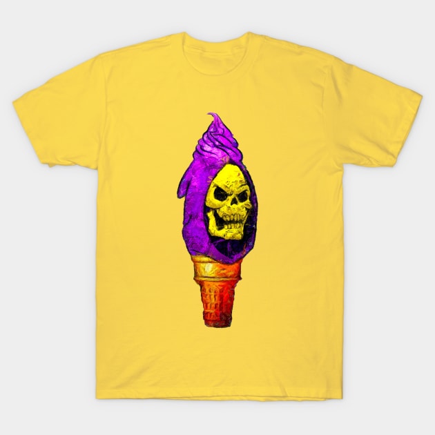 Skull Ice Cream Shirt T-Shirt by Slapdash